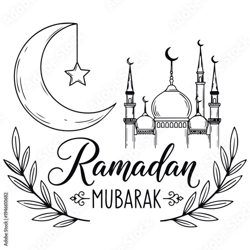 Print Ramadan Kareem Mubarak's vector image on Vectors tock