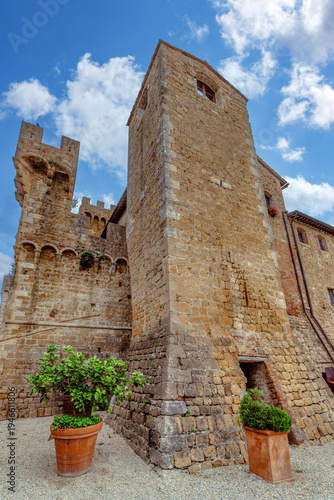 Wallpaper Mural Castello di Spedaletto, Val d'Orcia, Tuscany. One of the most beautiful castles in the region is the enchanting Castello di Spedaletto. Torontodigital.ca