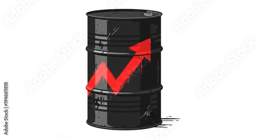 Black Barrel with Red Arrow.