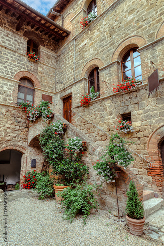 Wallpaper Mural Castello di Spedaletto, Val d'Orcia, Tuscany. One of the most beautiful castles in the region is the enchanting Castello di Spedaletto. Torontodigital.ca