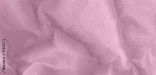 Pastel pink kraft paper background vector features crumpled cardboard texture. Wrinkled grain effect for craft box carton girly rose color designs. Empty paper bg for corporate identity or logo
