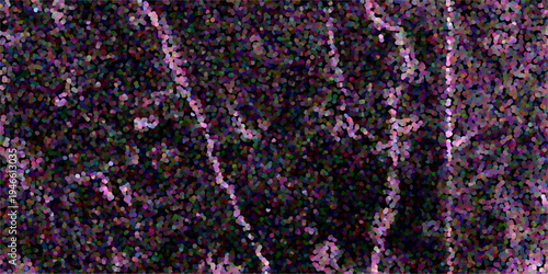 Dark Abstract Stippled Texture With Vertical Streaks Of Vibrant Pink And Purple Dots Creating A Dynamic And Energetic Feel