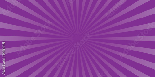 Vibrant Purple Sunburst Radial Burst Pattern Background for Retro Comic Book Style Designs and Dynamic Promotions