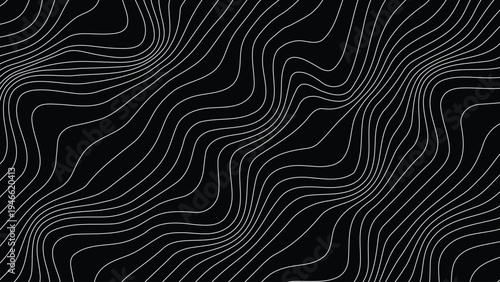 Dynamic Wavy Lines Abstract Background