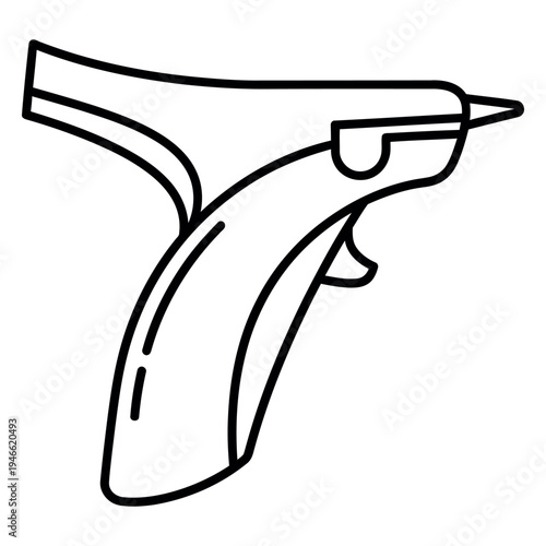 Black line of a caulking gun line black lines white background tool construction tool