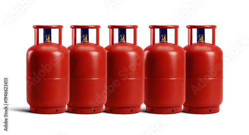 Gas cylinders Isolated with white background