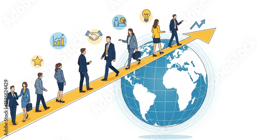 Business People Global Economy Growth.