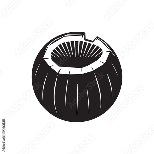 Traditional Tabla Drum Silhouette Icon Minimalist Musical Instrument Logo Vector Illustration. 