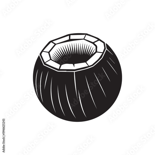 Traditional Tabla Drum Silhouette Icon Minimalist Musical Instrument Logo Vector Illustration. 