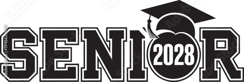 Senior 2028 Graduation Cap