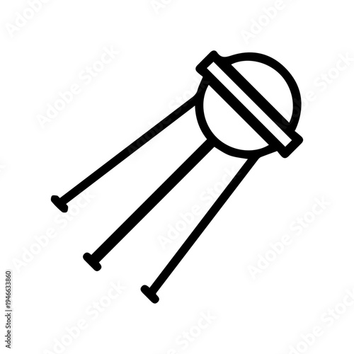 Vintage Satellite Symbol