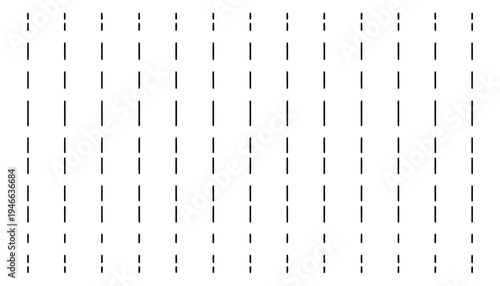 Hand drawn straight dotted line vector set, indigo sketch dotted line background, simple straight dot pattern with long connection path, minimal artistic texture for wallpaper, packaging