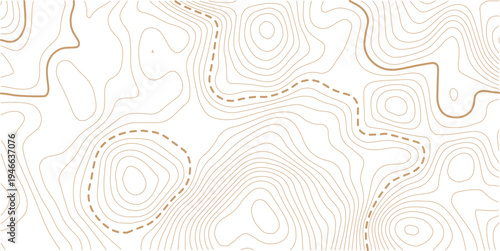 Black and white lines seamless Topographic map patterns, topography line map. Vintage outdoors style. white background topo