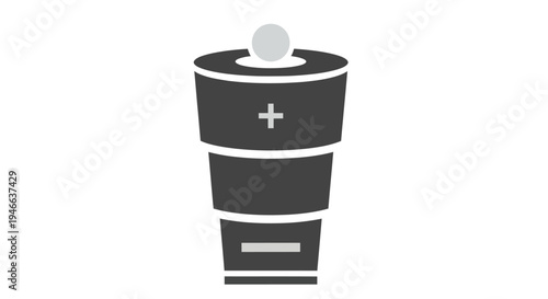 Simple Battery Icon Illustration Design Element.