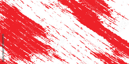 Straight red ink vector lines pack. Bloody color long and round hand-drawn brushstroke text highlights, frames, circles. Asian calligraphy brushstroke set.