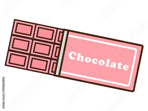 板チョコのイラスト素材3