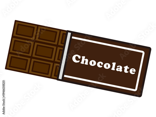 板チョコのイラスト素材