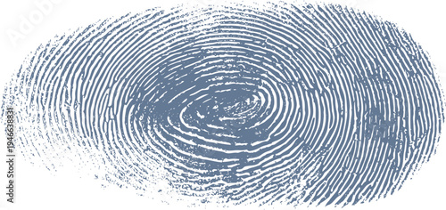 Blue fingerprint pattern on white background texture