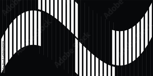 Perspective view of modern architecture vector 3d illustration