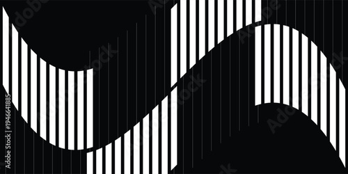 Perspective view of modern architecture vector 3d illustration