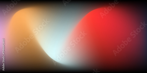Abstract Soft Gradient Swirls of Red Orange Yellow and Blue with Dark Edges photo