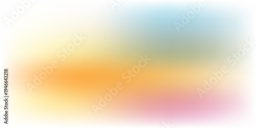 Soft Gradient Background With Yellow Orange Pink And Blue Hues Blending Seamlessly On White abstract