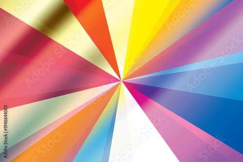 Pop art radial colorful comics book magazine cover. Striped orange digital background. Cartoon funny retro pattern strip mock up. Vector halftone illustration. Sunburst, starburst shape.