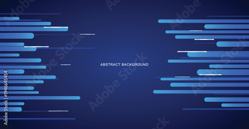 Futuristic Blue Abstract Background with Horizontal Motion Lines and Data Stream Effect for Technology Networking and Digital Software Interface Designs