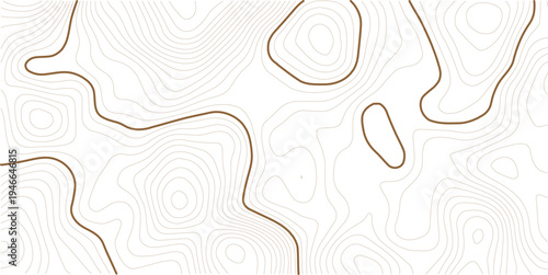 Light topographic topo contour map background, geographic grid map. white background.