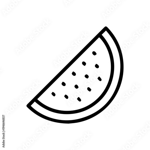 Watermelon Slice Icon
