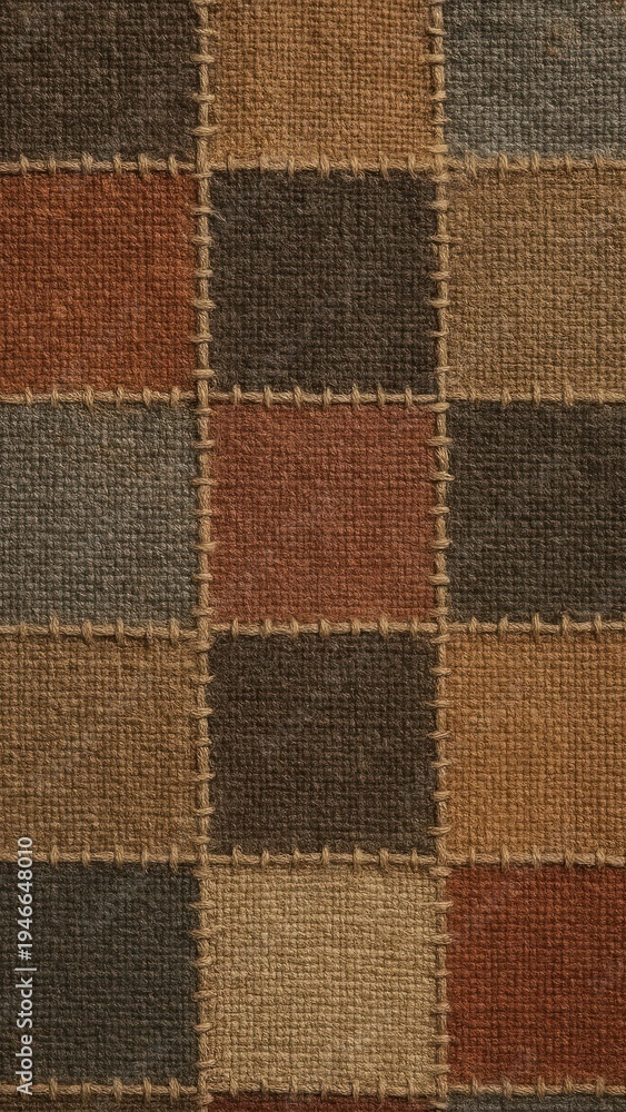 Fototapeta premium Rustic textured patchwork mobile wallpaper