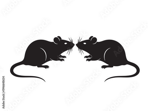 Rat Silhouette Vector