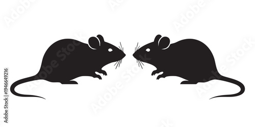 Rat Silhouette Vector