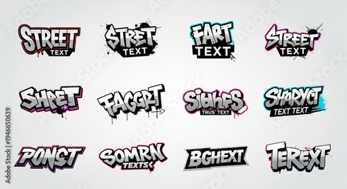 Graffiti Text Designs Collection - Street Art Typography.