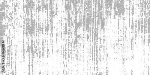 Vertical scratched grunge texture, distressed white surface with thin black streaks, worn paint effect, old paper texture, abstract vertical lines, monochrome grunge background.