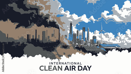 International Clean Air Day Cityscape Comparison