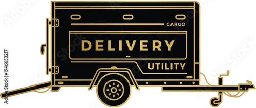 Modern Utility Trailer For Transporting Equipment And Vehicles
