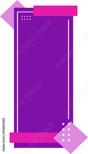 Abstract Geometric Taxt Box Frame