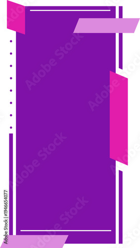 Abstract Geometric Taxt Box Frame