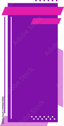 Abstract Geometric Taxt Box Frame