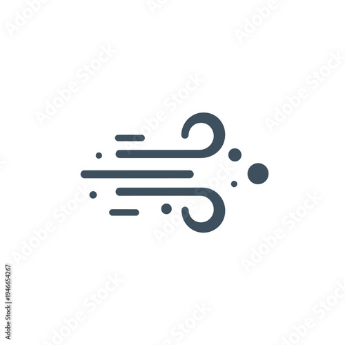 Wind Icon Breeze Symbol vector illustration