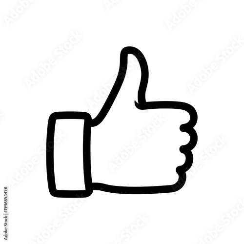 Thumbs Up Gesture Icon vector illustration