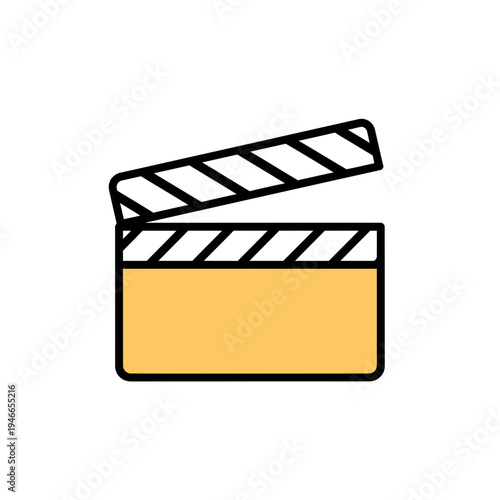 Film Clapperboard Icon vector illustration