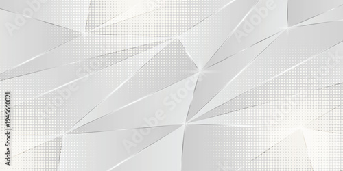 Minimal Abstract White Polygonal Background with pattern