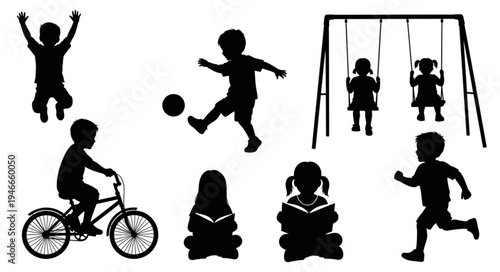 Children Playing Outdoor Activities.