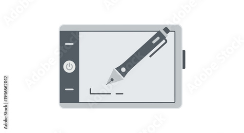 Digital Drawing Tablet with Stylus Pen, Electronic Sketchpad Icon
