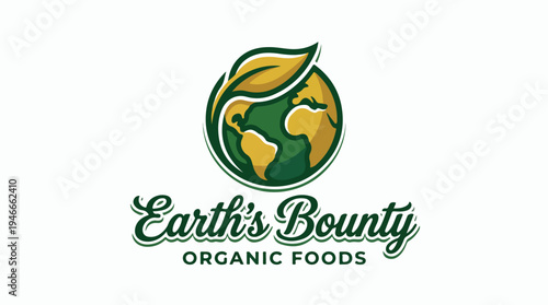 Earths Bounty Organic Foods Logo Design.