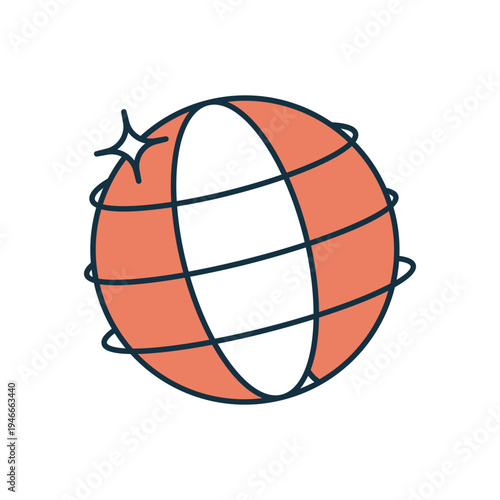 Pilates Ball vector icon