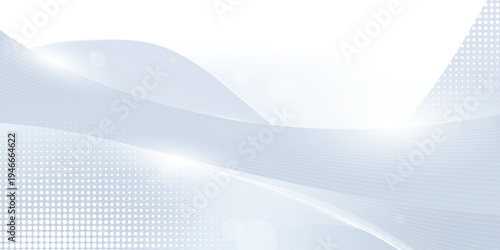 Abstract white digital dynamic wave background. Minimal vector stripes design. Modern simple texture graphic element. Futuristic hi-technology concept. Business banners, flyers, and presentations.