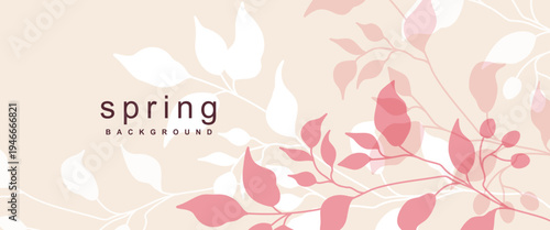 Spring background. Vector illustration for banner, poster, card, social media, graphic and web design, advertising